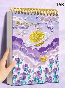 Libreta de bocetos con tapa dura artística, libro de bocetos para dibujo 16K, útiles escolares, de vuelta al colegio