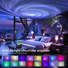 1 pieza Lámpara de estrella espiral, lámpara de ambiente de cielo estrellado tipo USB C, lámpara mágica de bola rotatoria de colores de aurora, lámpara de cristal de proyección de cielo estrellado, lámpara de ambiente para escenario KTV, decoración del hogar que se puede usar en dormitorio y sala de estar como regalo