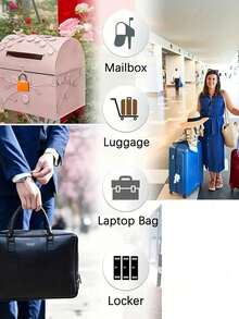 2/1pc Luggage Lock Padlock Color Plastic Shell Lock Zinc Alloy Small Lock, Padlock Small Padlock With Key For Luggage Lock, Backpack, Gym Locker Lock, Suitcase Lock, Classroom Matching Game And More, Suitcase Locks With Keys, Metal Padlocks Luggage Padlocks, Multicolor Mini Small Padlock Keyed Padlock For School Gym Travel Essentials Travel Accessories Vacation Summer Holiday Back To School Mini Travel Products - Multicolor - View 3