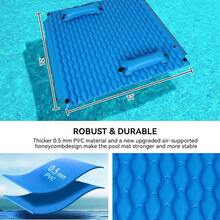 Balsa inflable de 72 pulgadas para piscina o lago con cabezal y almohada - 1 - Ver 6