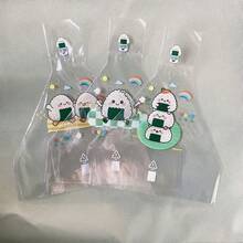 1Set/50PCS, 100PCS, 150PCS, 200PCS Rice And Vegetable Roll Packaging Bags With Different Expressions Japanese Triangle Rice And Vegetable Roll Bag Sushi Tools - Multicolor - View 10