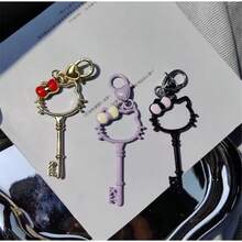 Sanrio Hello Kitty Cute Keychain Creative Car Keychains Bag Pendant Jewelry Trinket Girl's Car Key Ring Pendant Friends Gift Key Chains For Women - Multicolor - View 4