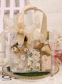 1pc Hand-Held Gift Bag, Frosted Gift Packaging Bag, Hand-Held Shopping Bag, Large-Capacity Gift Bag, Holiday Essentials, Suitable For Parties, Birthdays, Weddings, Festivals, Etc., Is A Perfect Choice For Gift Giving, Holiday Gifts.