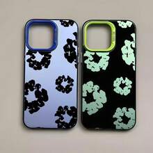 Black Flower Luxury D-Denims T-Tears Phone Case For IPhone 16 15 14 13 12 11 Mini Pro Max X XR 8 Plus Anti Fall Matte Back Cover - Black - View 8