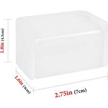 Toothbrush Holder Wall Mounted With Cover For Bathroom, 2 Slots Toothbrush Storage Organizer For Shower, Self Adhesive Toothbrush Hanger Rack For Dorm, Cabinet (White) - 白色 - 查看 2