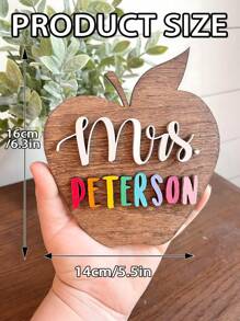 Custom Teacher Appreciation Gift,Personalized Teacher Apple Sign, Gifts For Teacher, Personalized Teacher Gift, Back To School Gift