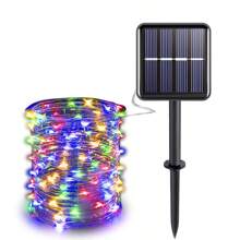 Guirlande lumineuse solaire LED étanche pour l'extérieur, décoration de Noël et Halloween, éclairage festif pour le jardin, fournitures de fête
