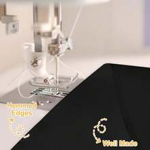 6/10/12 Pack Tablecloth 60 X 102 Inch Polyester Table Cloth For 6 Foot Rectangle Tables,Stain And Wrinkle Resistant Washable Fabric Table Covers Polyester White Table Clothes For Wedding,Party,Banquet - 黑色 - 查看 4