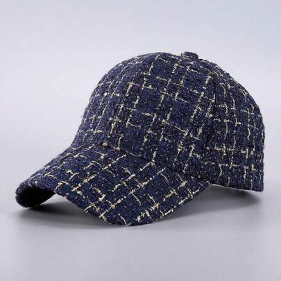 Gorra de béisbol a cuadros: liviana, ajustable y transpirable para actividades al aire libre de otoño/invierno