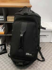 Outdoor Hiking Bag, Large Capacity Student Bag, Three Purpose Backpack, Unisex - Black - View 4