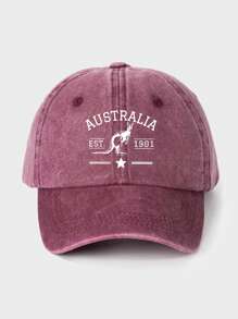 Vintage Style Australia Letter Graphic Print Trucker Hat, Mother's Day Gift, Adjustable Breathable Sweat-Absorbent Sun Protection Hat, Suitable For Casual Outdoor Sports, Travel And Daily Wear In Summer
