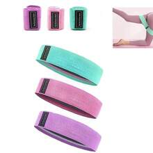 3pcs/Set Elastic Hip Band Yoga Resistance Band Wide Fitness Exercise Legs Band Loop For Circle Squats Training Outdoor Gym Fitness Booty Workout - Multicolor - View 1