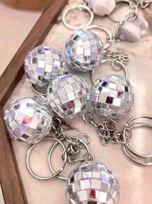 5/10/20pcs Sparkling Mini Disco Ball Pendant Key Chain Charms Set, Glitter Bag Accessories For Party Decoration, Multipurpose Phone Charm, Backpack Handbag Car Key Earphone Box Decor, Party Favor Gifts For Guests, Suitable For Retro Party Disco Theme, Concerts, Weddings, Graduations, Anniversaries, Christmas Tree Decorations, Thanksgiving Small Gifts