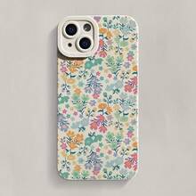 Un modelo de mano vibrante decorado con flores de primavera y nueces, diseñado para ser a prueba de golpes y compatible con los modelos  11 a 16 Pro y Pro Max. - Multicolor - Ver 1
