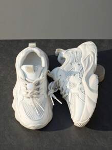 Girls' Star Mesh Sneakers - Breathable Casual Shoes For School, Sports, Travel | Spring, Summer & Autumn Toddler Shoes