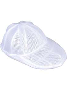 1pc Polyester Thick Mesh Laundry Bag, Convenient For Adult Use, Anti-Deformation Hat Holder, Baseball Cap Wash Bag