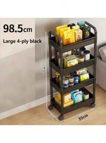 3/4/5-Layer Thickened Tube Large Multi-Color Rolling Storage Cart, Sturdy Load-Bearing Storage Box, Rolling Storage Cart, 360-Degree Rotation, Plastic, Strong Load-Bearing Capacity, Suitable For Holiday Decoration, Bedroom, Kitchen, Bathroom, Living Room And Outdoor Camping, Multi-Functional Practical Cart, Slim Design, Seasonal Decoration Storage | Multi-Layer Shelves | Easy-To-Move Wheels