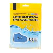 1 Pair Of Waterproof Latex Shoe Covers, Waterproof On Rainy Days, Thickened And Wear-Resistant, Waterproof Shoe Covers, Portable Foot Covers Suitable For Outdoor Hiking, Cycling, Tourism, Camping, Rainproof And Waterproof