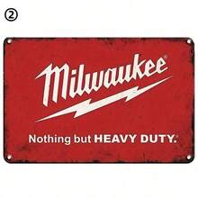 1pc, Electric Tools, Lawn Mowers Metal Tin Sign (8''x12''/20cm*30cm), Vintage Metal Plaque Gas Man Cave Iron Painting Garage Wall Decorative Room Stickers Decor