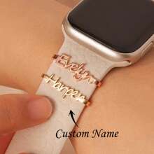 Personalized Watch Name Charms - Smart Watch Name Tags - Custom Watch Bands - Name Watch Bands - Watch Jewelry - Gift For Him