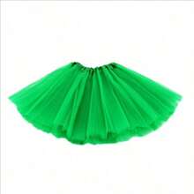 1pc Classic Elastic 3-Layer Tulle Skirt For Women, Teens, Adults , Suitable For All Seasons, 30cm Tutu Skirt, Small Waist Semi Transparent Stage Skirt, Ballet Skirt, Dance Skirt, Performance Dress, Macaron Color Fluffy Skirt,Breathable Mesh, Christmas Skirt, Half Body Skirt