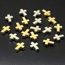 10 cuentas de cruz para hacer collares, pulseras, pendientes y colgantes - Accesorios para manualidades de joyería DIY