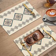 1/2/4/6/8pcs Digital Printed Placemats, Bohemian Pattern Printed Placemats For Dining Table Decor, Suitable For Daily Use, Festivals, Parties, Birthdays, Weddings, Dinners, Kitchen & Dining Room - Multicolor - View 10
