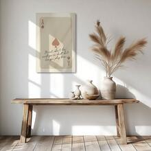 1 pieza Póster de pared de decoración con diseño de as de espadas retro, con cita inspiradora, decoración de pared de carta de as beige Tre26 - Multicolor - Ver 4