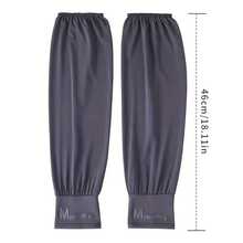 1 Pair Of UV Protection Cooling Arm Sleeves For Men And Women - Breathable Half-Finger Sun Protection Arm Sleeves With Sweat-Absorbing Fabric, Non-Slip Elastic Cuffs, Suitable For Outdoor Sports, Hiking, Running (Black/White) - Dark Grey - View 6