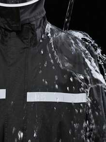 2pcs/Set Unisex Full Body Waterproof Rain Jacket & Pants Set