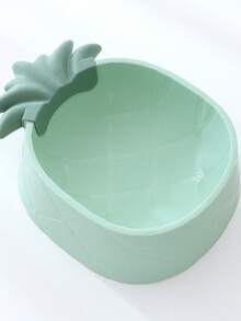 1 件 INS 风格菠萝宠物碗，塑料卡通宠物喂食器 - 綠色 - 查看 7