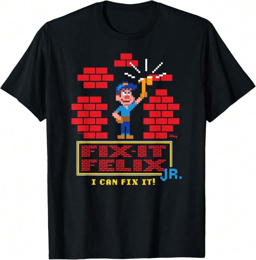 Wreck It Ralph - I Can Fix It Felix Breathable T-Shirt - Black - View 1