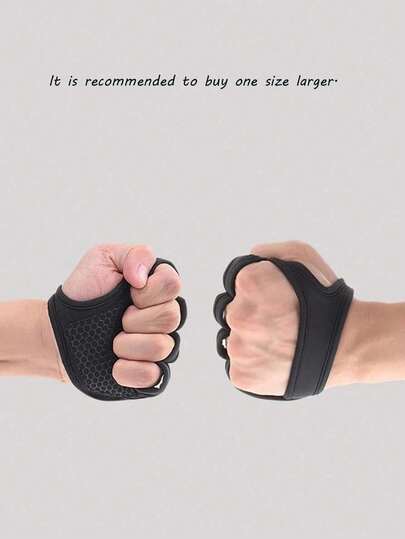 1 双透气防滑镂空运动手套，带腕部支撑，举重、哑铃、健身器材、训练、户外骑行、硬拉手套，适合骑自行车、骑摩托车和滑雪