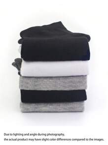 1/5/10 pares de calcetines delgados para los tobillos de hombre, calcetines cortos lisos y cómodos de unicolor, adecuados para primavera y verano