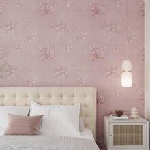 1 Roll Room Decor Wallpaper Stick And Peel Textured Vintage Green Peel And Stick Wallpaper , Flowers Removable Adhesive Contact Paper, For Cabinets Drawers Bedroom Stickers Bathroom Decor Wall Stickers - Multicolor - View 4