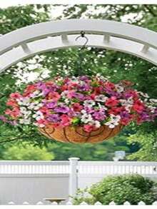 Flores colgantes de margarita UV-Resistant - Decoración de flores artificiales realistas para interiores y exteriores, perfecta para porche, ventana, Yard - Fácil mantenimiento