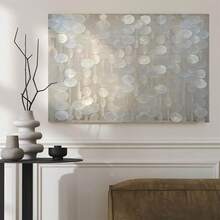 Bergamot 3D Handmade Capiz Shell Wooden Framed Wall Art Coastal Wall Art D��Cor Minimalist White Sea Shell Wall Decor For Living Room Bedroom Office - 彩色 - 查看 3