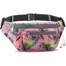Entchin Fanny Pack Women Men,Crossbody Belt Bag With 4-Zipper Pockets,Adjustable Waist Bag Pack,One Of Most Popular Travel Essential Gifts Walking,Traveling,Cycling - 紅色 - 查看 8