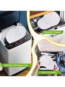 1pc Polyester Thick Mesh Laundry Bag, Convenient For Adult Use, Anti-Deformation Hat Holder, Baseball Cap Wash Bag