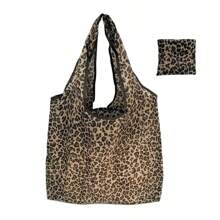1pc (With Small Coin Purse) Large Capacity Fashion Printed Shopping Tote Bag, Foldable, Portable, Reusable Tote Bag For Travel And Shopping