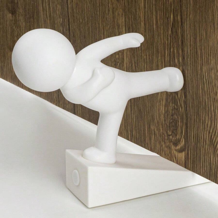 Cute Door Stop Decorative And Sturdy Decorative Door Stop Lower Front Wed Suitable For More Doors White Patented - White - View 1