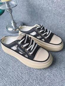 Women Fashion Comfortable Casual Shoes Sneakers For Travel, Daily Life - Khaki - View 4