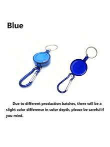 多功能徽章卷轴伸缩钥匙扣、滑雪通行证身份证夹钥匙扣钥匙链钢丝绳、身份证挂绳钥匙扣、姓名标签卡夹、卷轴后坐力带钥匙扣、便携式防盗伸缩钥匙扣、钢丝绳防丢扣，适用于户外徒步、露营、登山，