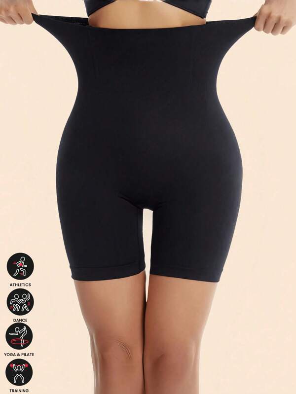 1pc Women High Waist Shaping Butt Lifting Shorts, Mother's Day Gift Gym Accessories For Belly Slimming Girdles, Lumbar Girdles For Belly Slimming Corset