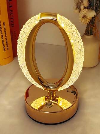 1pc Nordic Modern Minimalist Creative Romantic Bedside Lamp With USB Charging, Touch Switch, Dimmable 3-Color Lighting, Suitable For Bedroom, Living Room, Home Decor