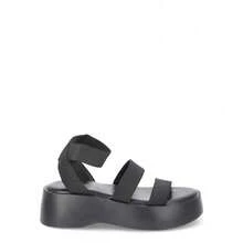 Sandalias de plataforma con banda elástica para mujer No Boundaries - Negro - Ver 2