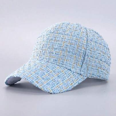 Gorra de béisbol a cuadros: liviana, ajustable y transpirable para actividades al aire libre de otoño/invierno