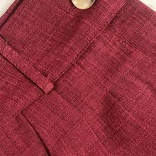 WYZ- Women's Linen Trousers Winter - Cam đỏ - Xem 2