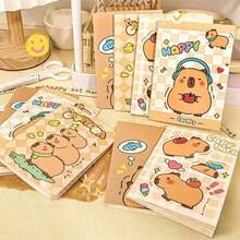 1 bộ quà tặng văn phòng phẩm theo chủ đề Capybara gồm sổ tay, bút, kẹp giấy và phụ kiện - Bộ đồ dùng học tập dễ thương dành cho học sinh và người yêu động vật (Kiểu ngẫu nhiên) (Kiểu móc khóa ngẫu nhiên) - Nhiều màu - Xem 10