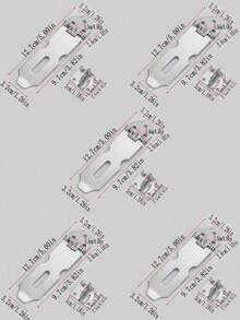 1 件/5 件不锈钢折叠行李锁夹，加强型防盗锁扣